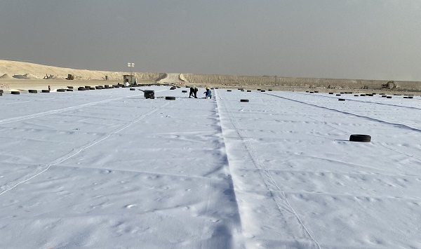 hilon geotextile pembangunan jalan di qatar